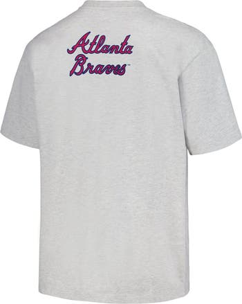 Men's Pleasures Gray Atlanta Braves Team T-Shirt Size: Small