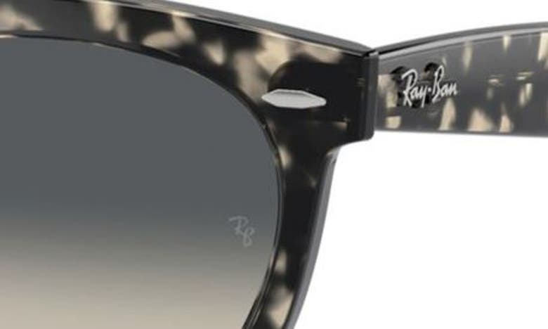 Shop Ray Ban Wayfarer Way 54mm Gradient Oval Sunglasses In Gunmetal Tort