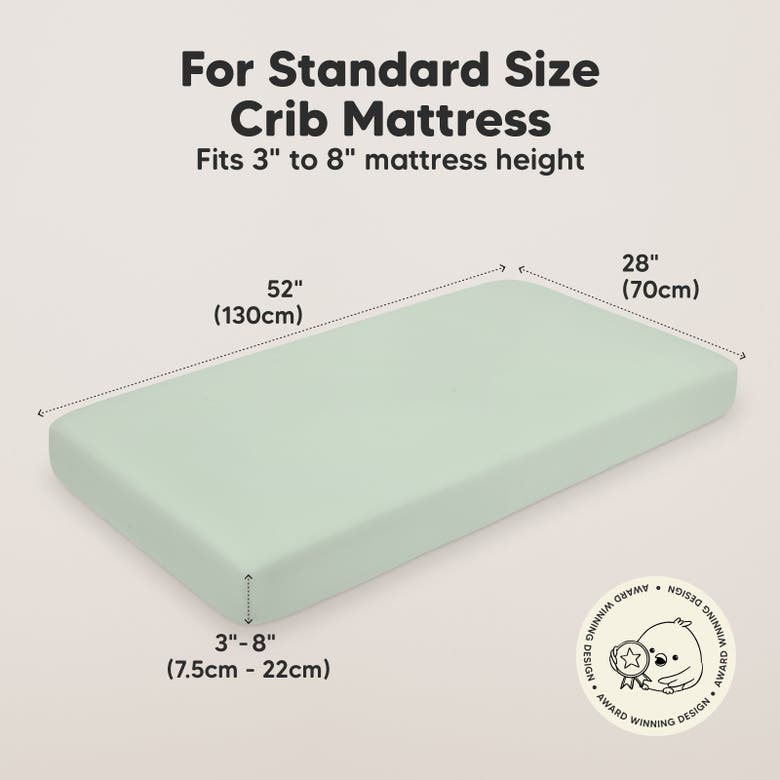 Keababies Soothe Fitted Crib Sheet In Sage