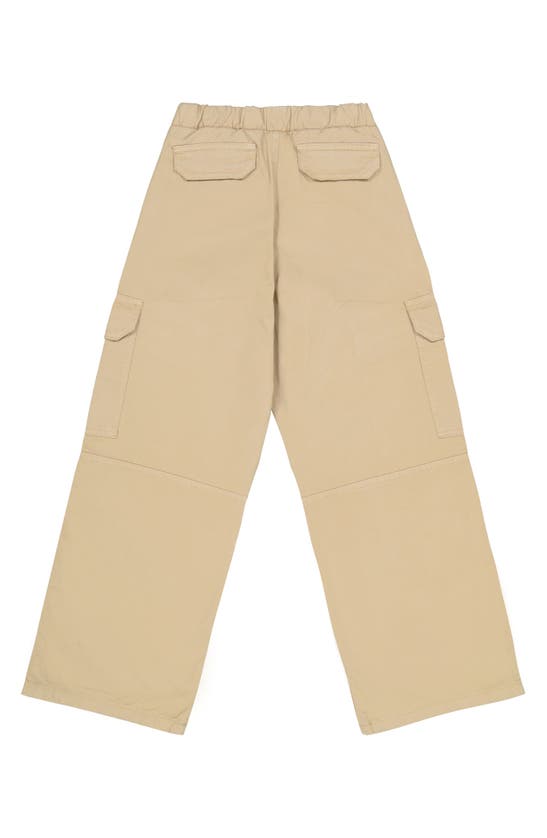 Shop The New Kids' Arco Cotton Cargo Pants In Cornstalk