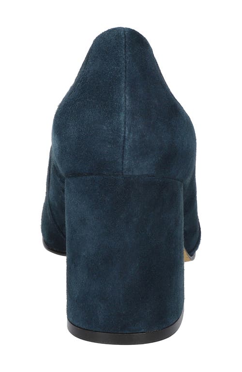 Bella Vita Tam Loafer Pump In Navy Kidsuede Leather
