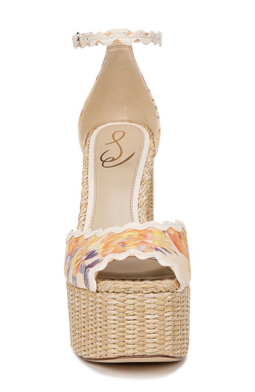 Sam Edelman Kori Platform Sandal In Apricot Multi