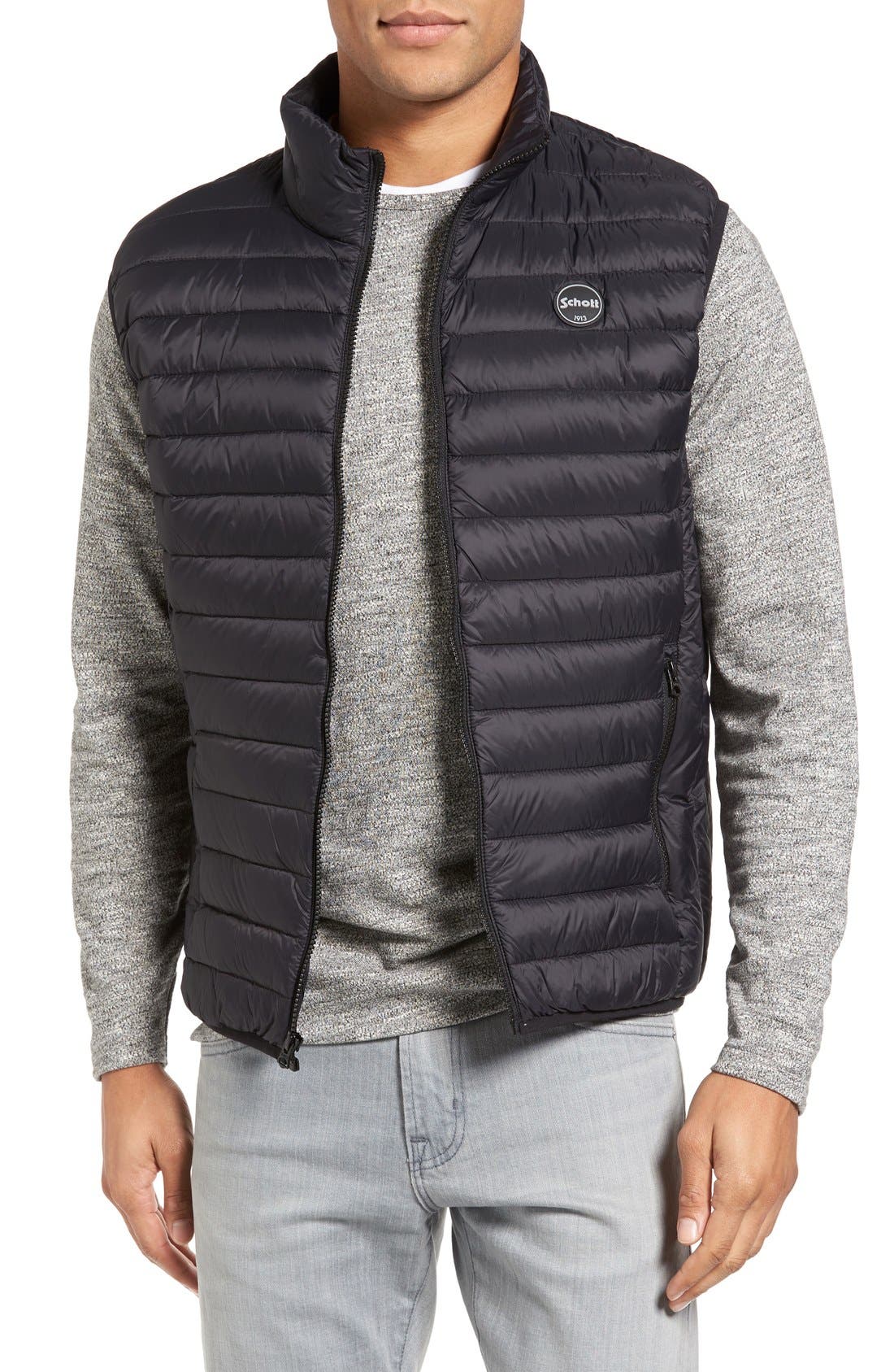 Schott NYC Lightweight Quilted Down Vest Nordstrom