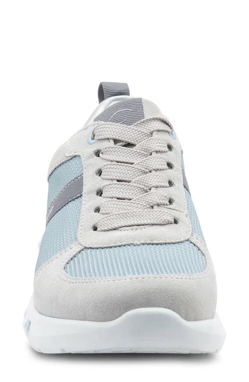 Ara Jennifer Energystep Sneaker In Aqua Mesh/silver Trim