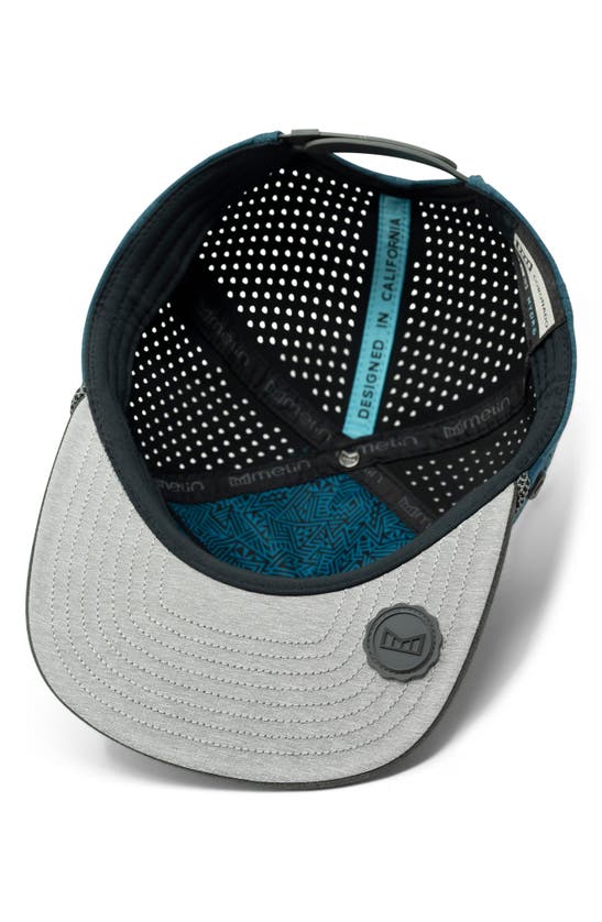 Shop Melin Coronado Brick Hydro Performance Snapback Hat In Heather Ocean/heather Charcoal