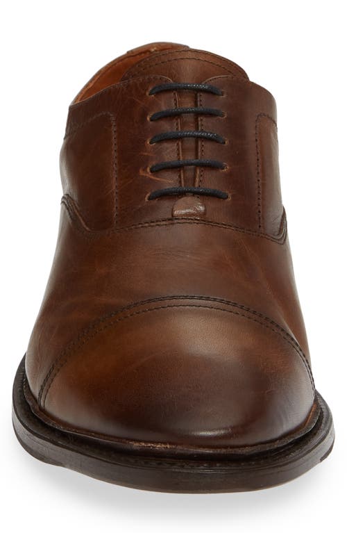 Frye Paul Bal Cap Toe Oxford In Cognac