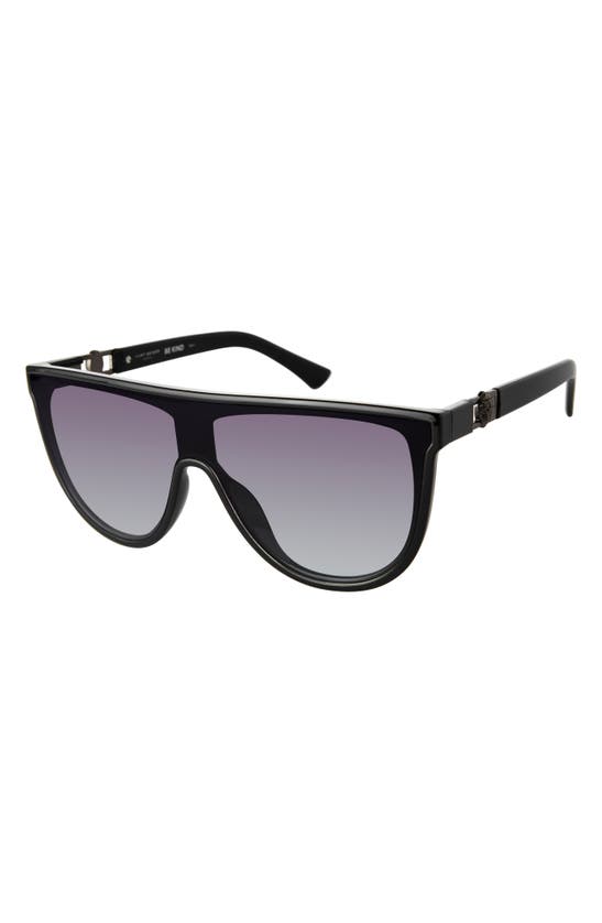 Shop Kurt Geiger Regent 99mm Oversize Shield Sunglasses In Z/dnulight Pink/ Rose Fl