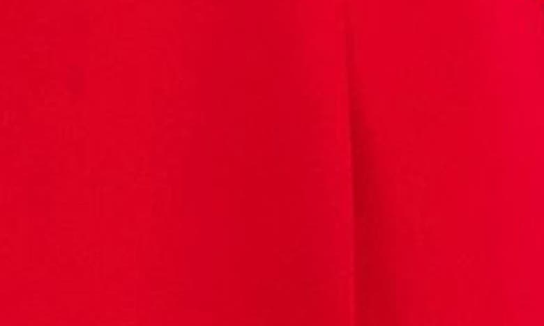 Shop Nadine Merabi Tuxedo Belted Strapless Wide Leg Jumpsuit In Red