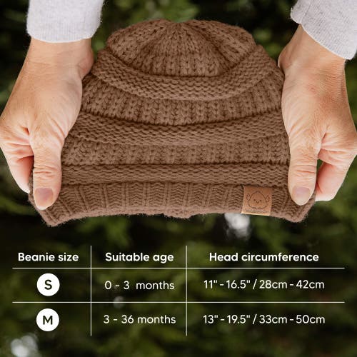 Keababies 3-pack Warmzy Baby Beanies In Dune