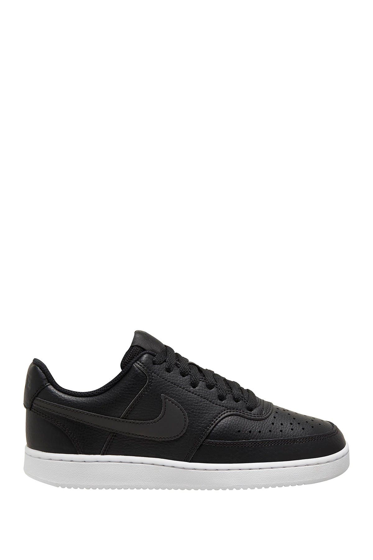 Nike Court Vision Low Sneaker In 002 Black/black