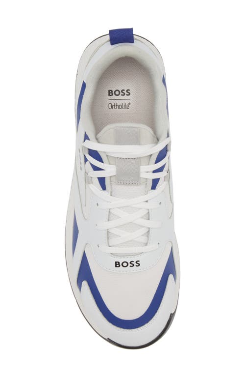 Shop Hugo Boss Boss Titanium Runn Sneaker In Open White
