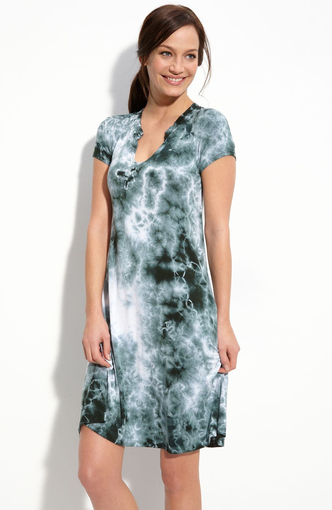 short sleeve tie dye dress