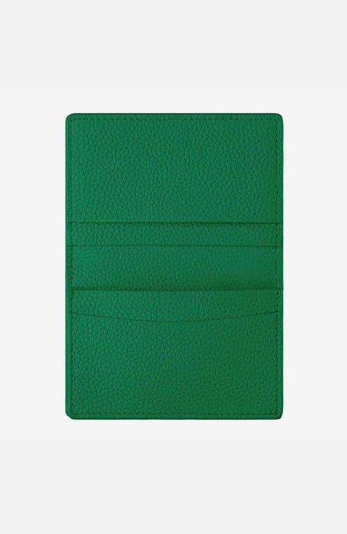 Maison De Sabre Maison De Sabré Leather Card Case In Emerald Green