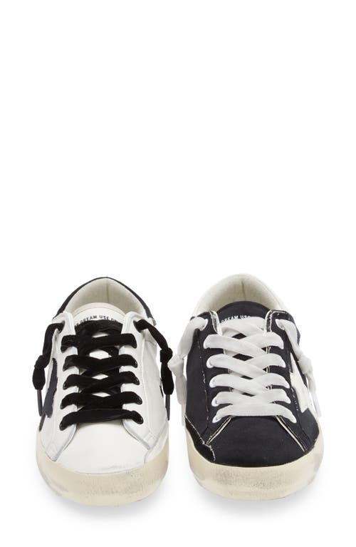 Golden Goose Super-star Low Top Sneaker In White/black