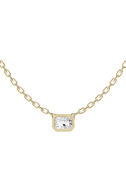 Jennifer Fisher 18K Gold Radiant Sol Lab Created Diamond Pendant Necklace in D0.5Ct - 18K Yellow Gold at Nordstrom