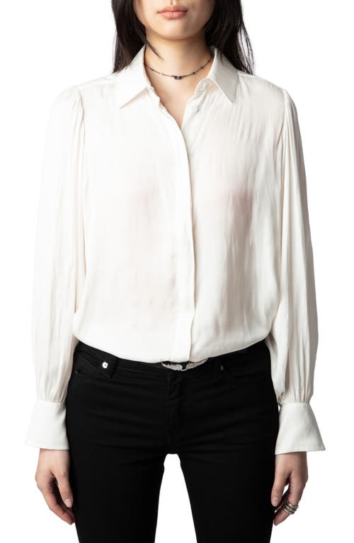 Shop Zadig & Voltaire Trenta Satin Shirt In Judo