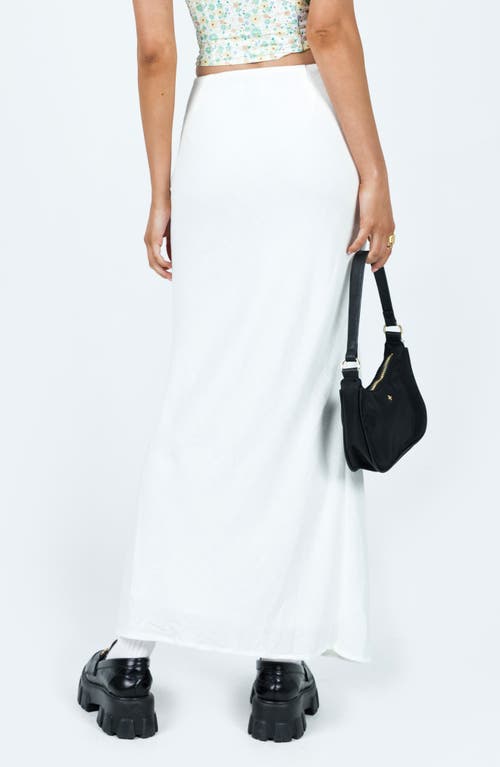 Princess Polly Jodie Linen Blend Maxi Skirt In White