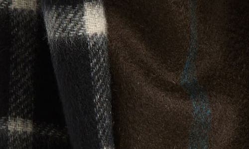 Burberry Medium Check Reversible Cashmere Fringe Scarf In Snug/black Calico