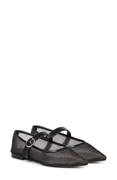 Shop Saint G Begonia Mesh Mary Jane Flat In Black