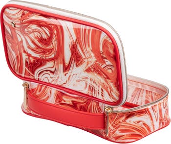 Stephanie Johnson Miami Tangerine Tango Clare Medium Makeup Case