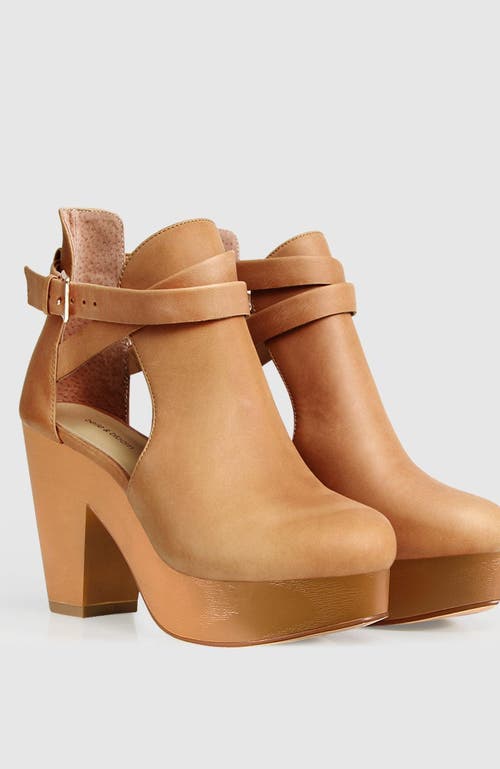 Shop Belle & Bloom Fearless Clog Ankle Boot In Tan