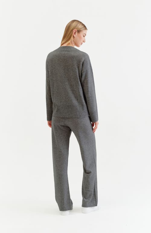 Shop Chinti & Parker V Neck Wool Cashmere Sweater In Grey