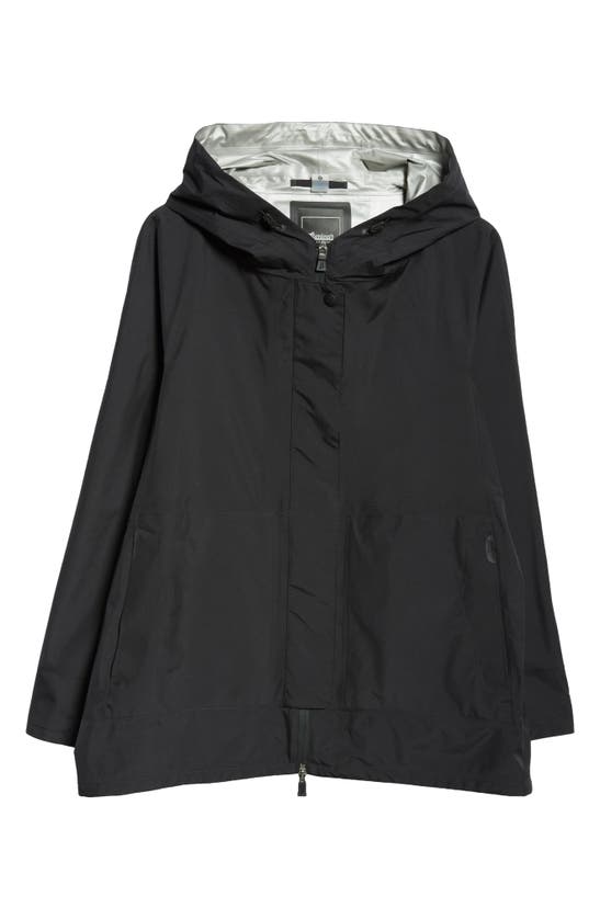 Shop Herno Laminar A-line Windproof & Waterproof Gore-tex® Paclite Hooded Jacket In 9300 Black