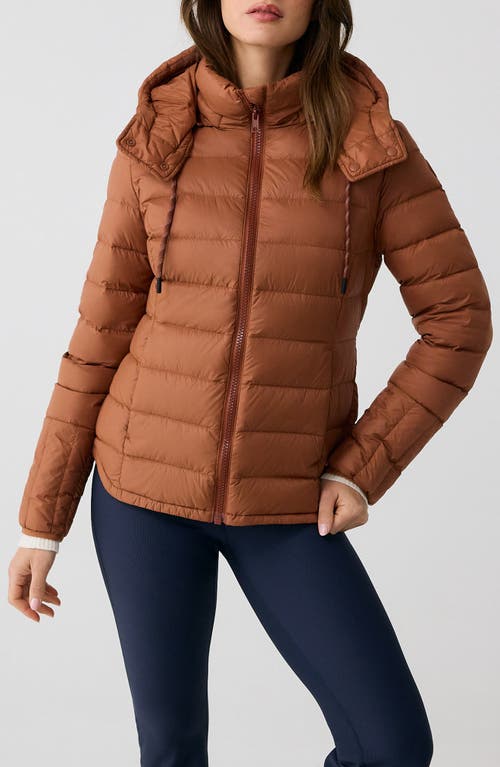 Shop Lole Emeline Water Repellent 550 Fill Power Down Puffer Jacket In Rust