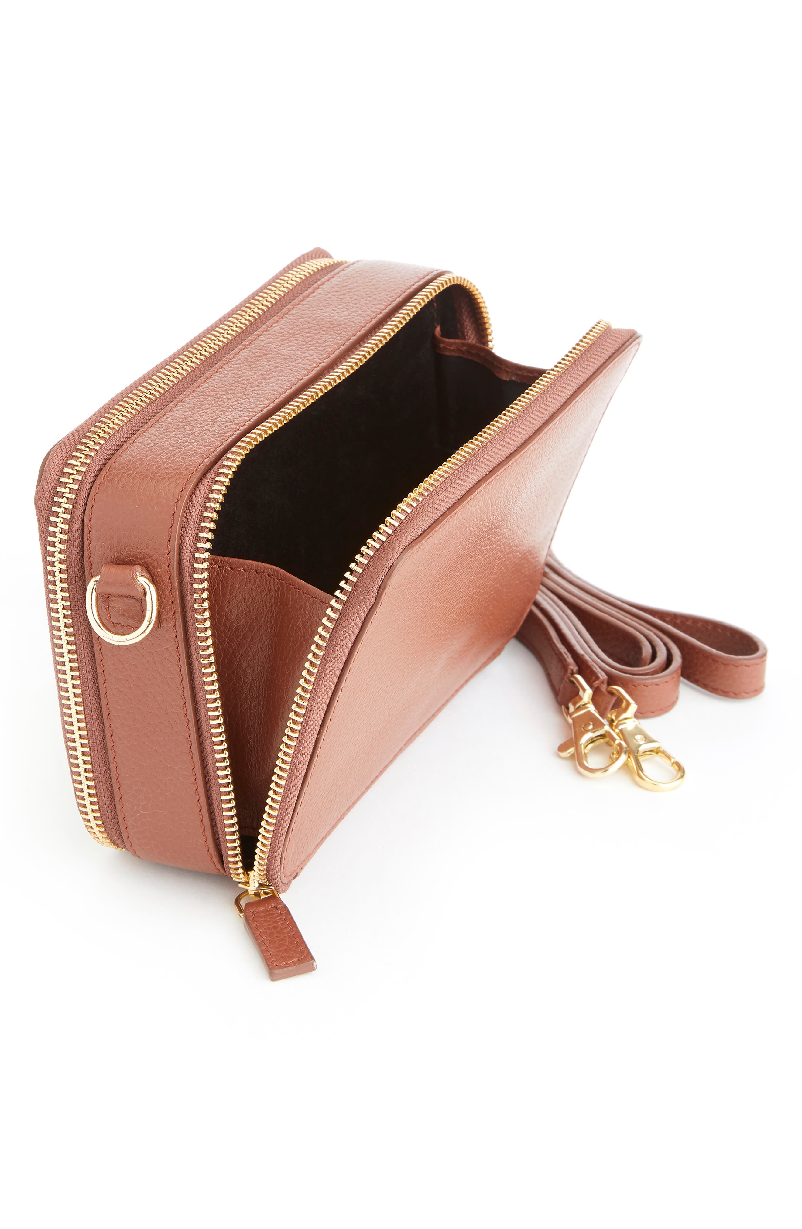 ROYCE New York Leather Crossbody Camera Bag Nordstrom