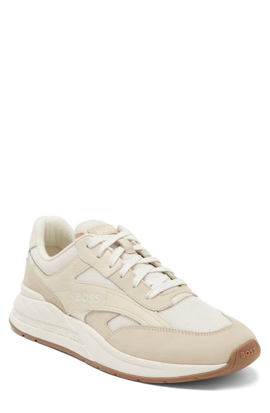 Hugo Boss Kurt Runn Sdmx Sneaker In Light Beige