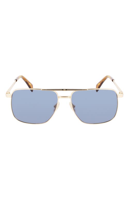 Lanvin Jl 58mm Rectangular Sunglasses In Blue