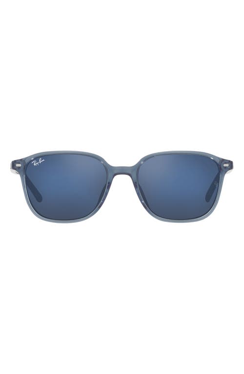 Ray-Ban Leonard 51mm Mirrored Square Sunglasses in Blue Mirror at Nordstrom