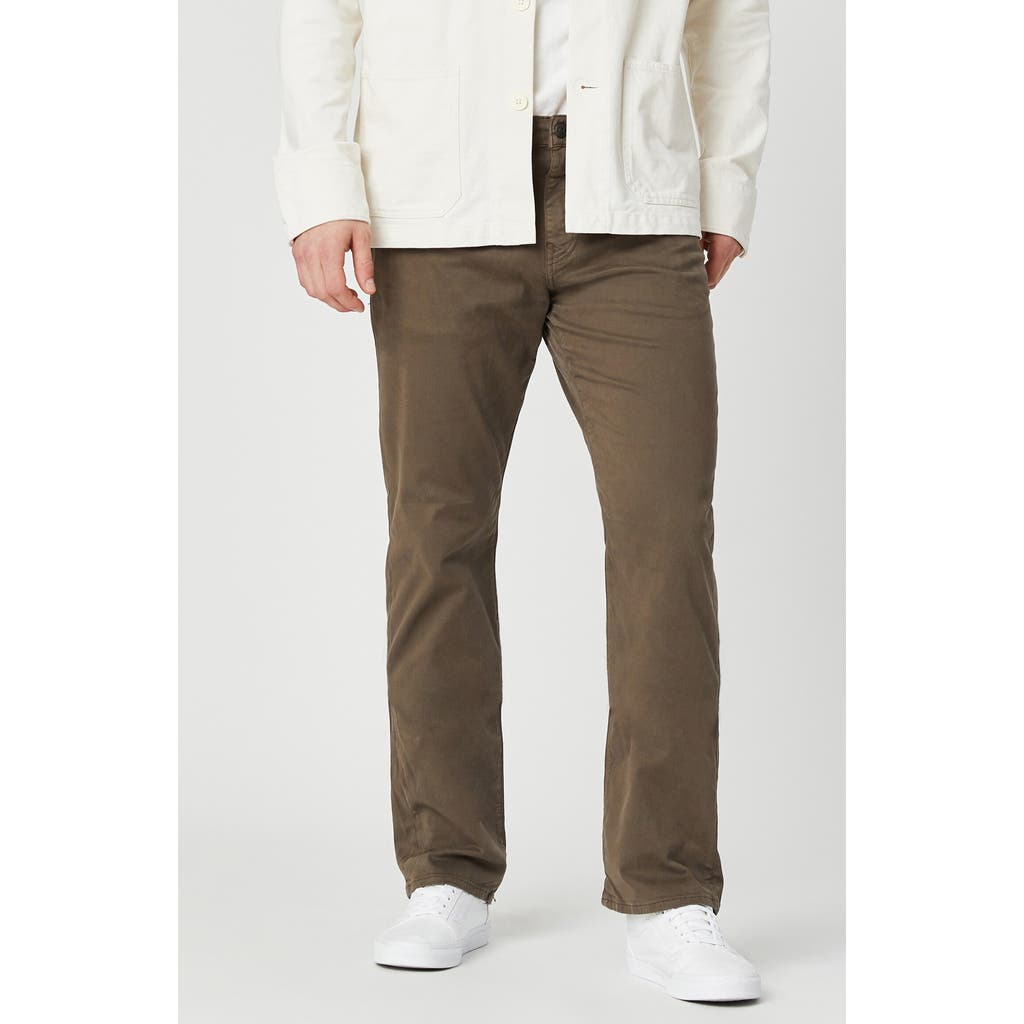 Mavi Jeans Zach Straight Leg Sateen Twill Pants In Morel Sateen Twill