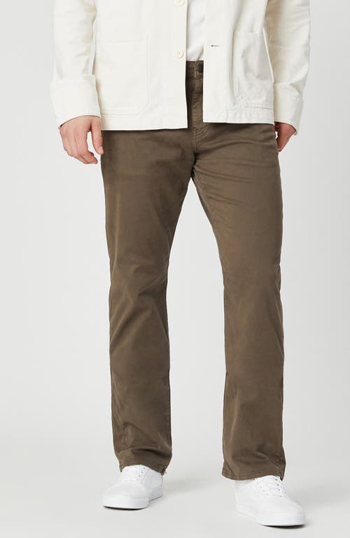 Mavi Jeans Zach Straight Leg Sateen Twill Pants In Morel Sateen Twill