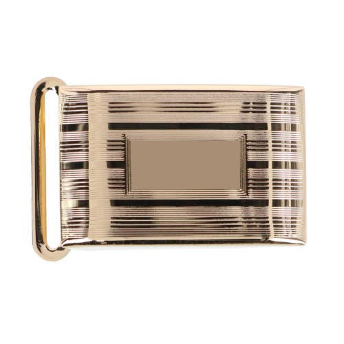 Shop Trafalgar 25mm Engine Turned Engraved Compression Belt Buckle With Small Loop In Gold