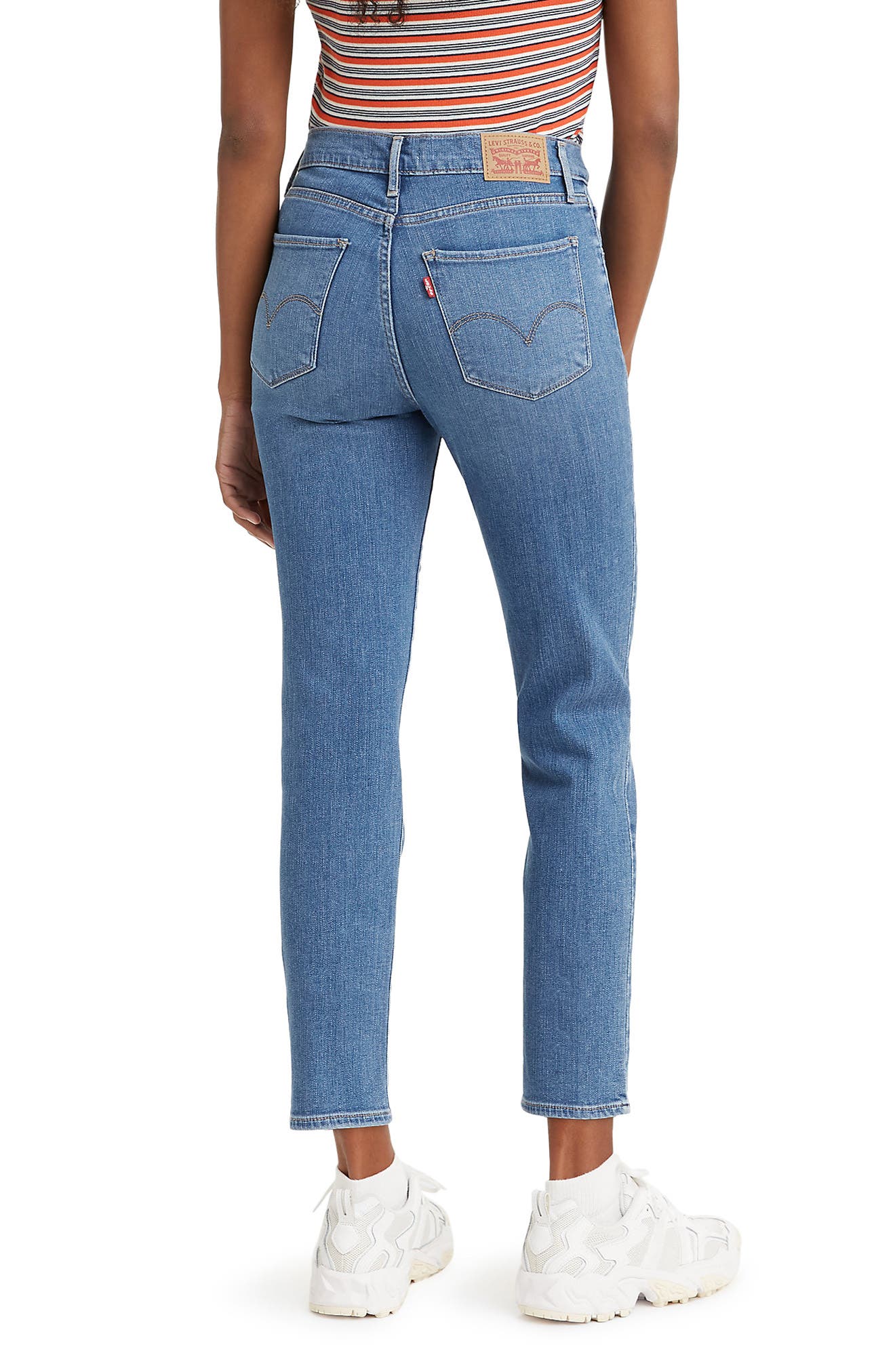 levis high waisted jeans straight leg