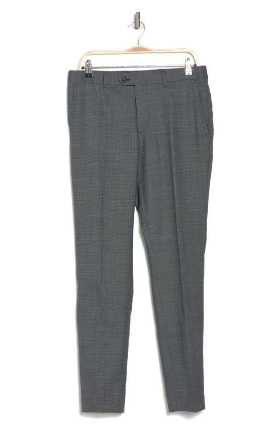 Original Penguin Black Birdseye Wool Blend Pants In Black