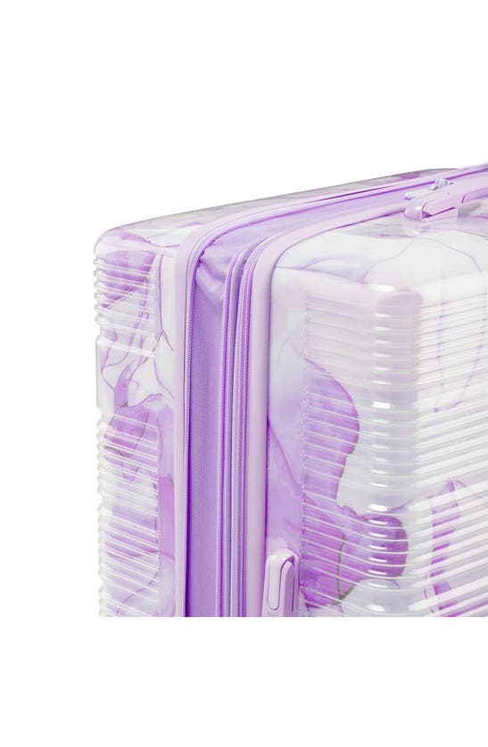 Vacay Spotlight Clear 2piece Lightweight Luggage Set In Purple ModeSens