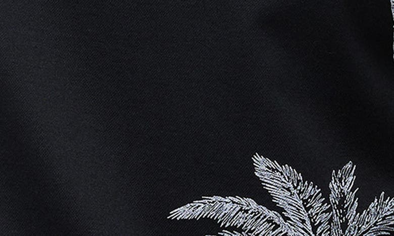 Shop Travismathew Mesic Palm Tree Polo In Black