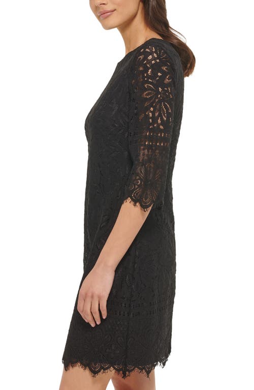 Shop Kensie Lace Sheath Dress In Black