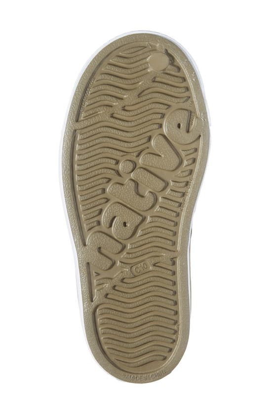 Native Shoes Jefferson Water Friendly Slip-on Vegan Sneaker In Utili Green/ Shell White
