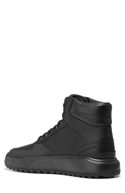 Shop Cole Haan Grandpro Crossover High Top Sneaker In Black/black