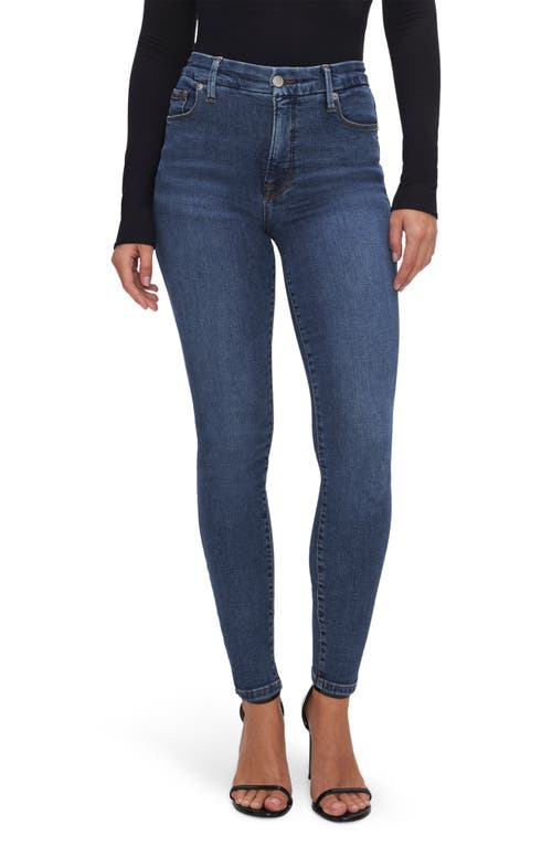 Good American Good Waist High Waist Skinny Jeans in Bblue609