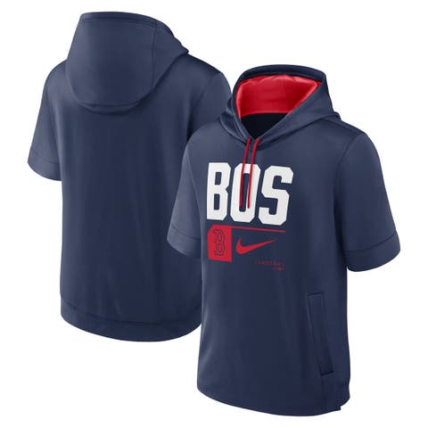 Men's Nike Navy Boston Red Sox Tri Code Lockup Short Sleeve Pullover Hoodie
