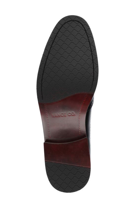 Vance Co. Nikola Tru Comfort Wingtip Slip-on Oxford In Black