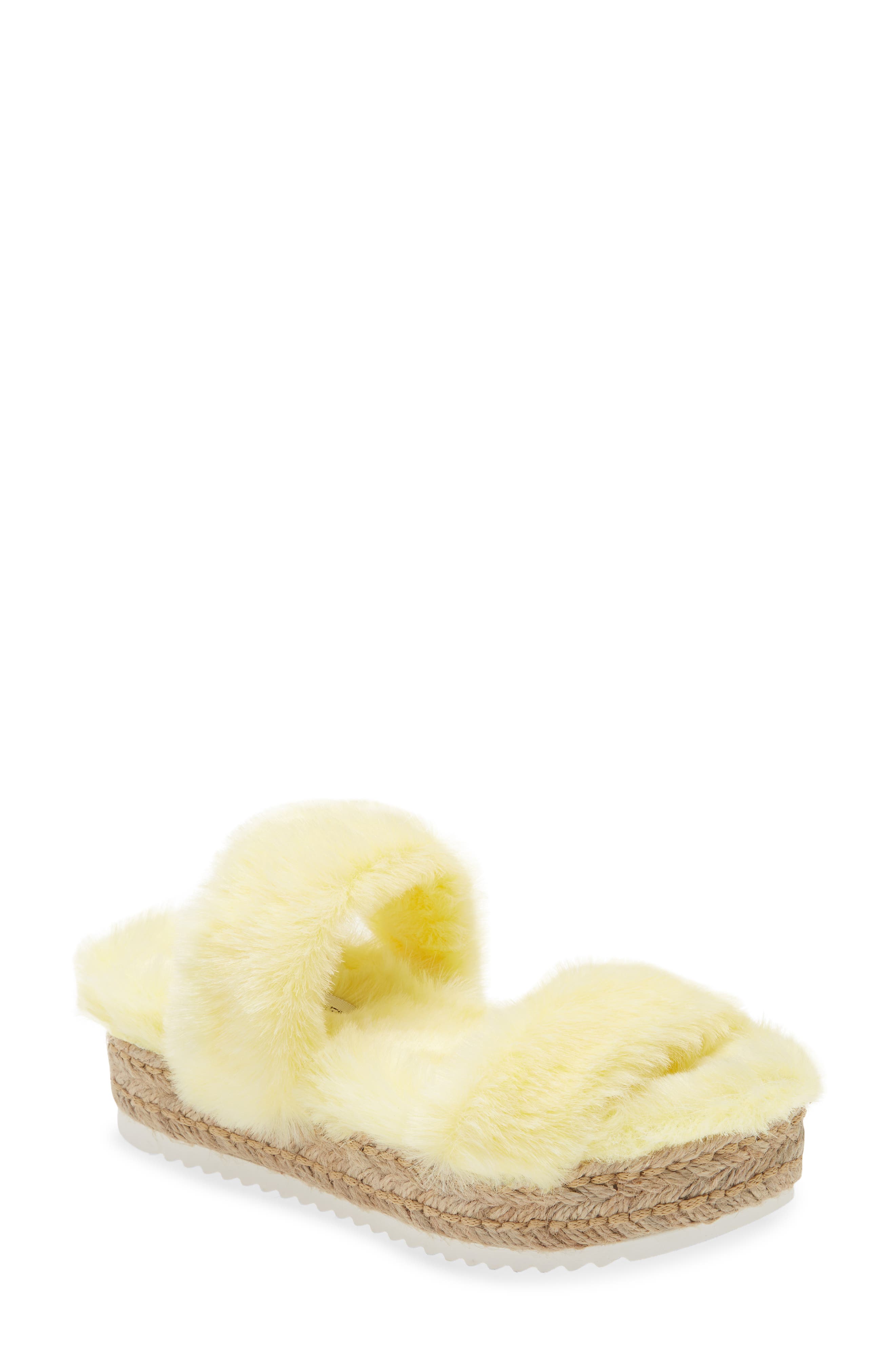 yellow slippers womens