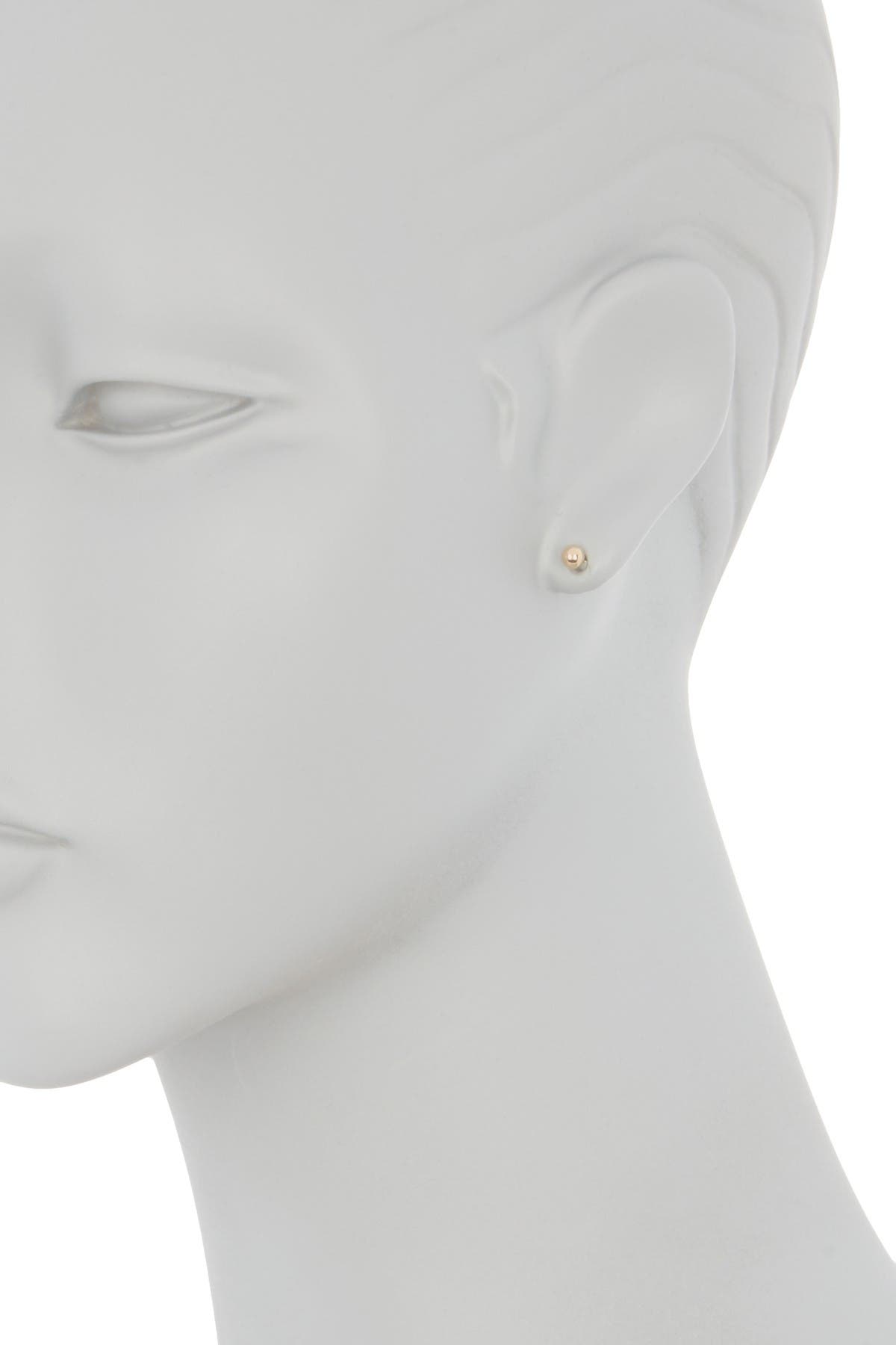 White Ball Earrings and Black Ball Stud Earrings Approx 12mm