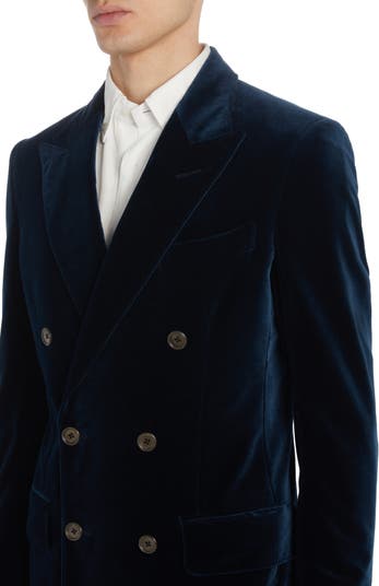 Atticus Double Breasted Velveteen Cocktail Jacket