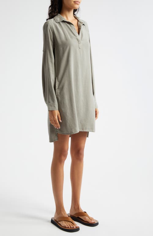 Shop Bella Dahl A-line Shirtdress In Soft Army