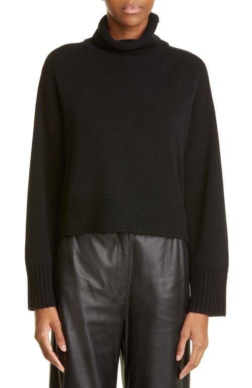 Loulou Studio Stintino Crop Wool & Cashmere Sweater in Black